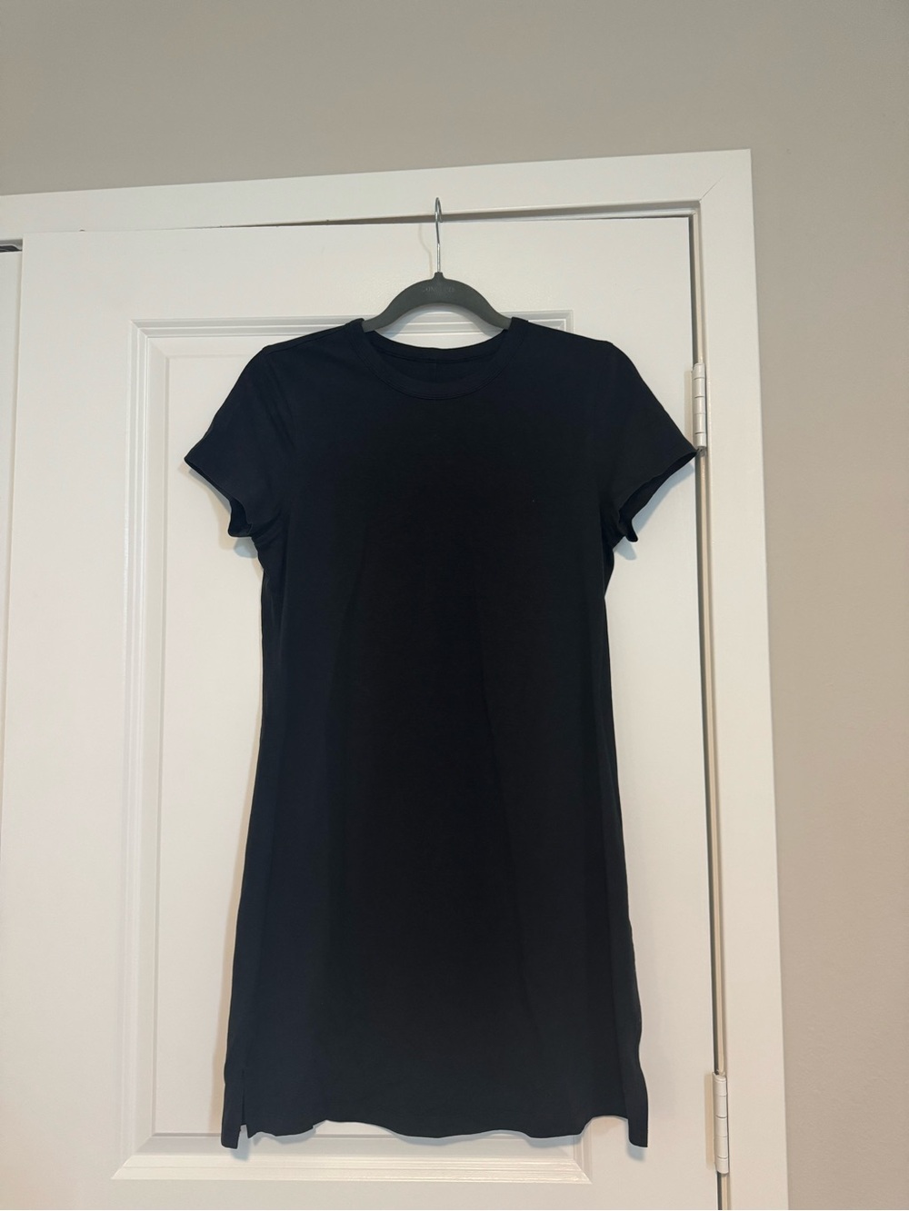 Lululemon Black Crewneck Women's Tee Dress